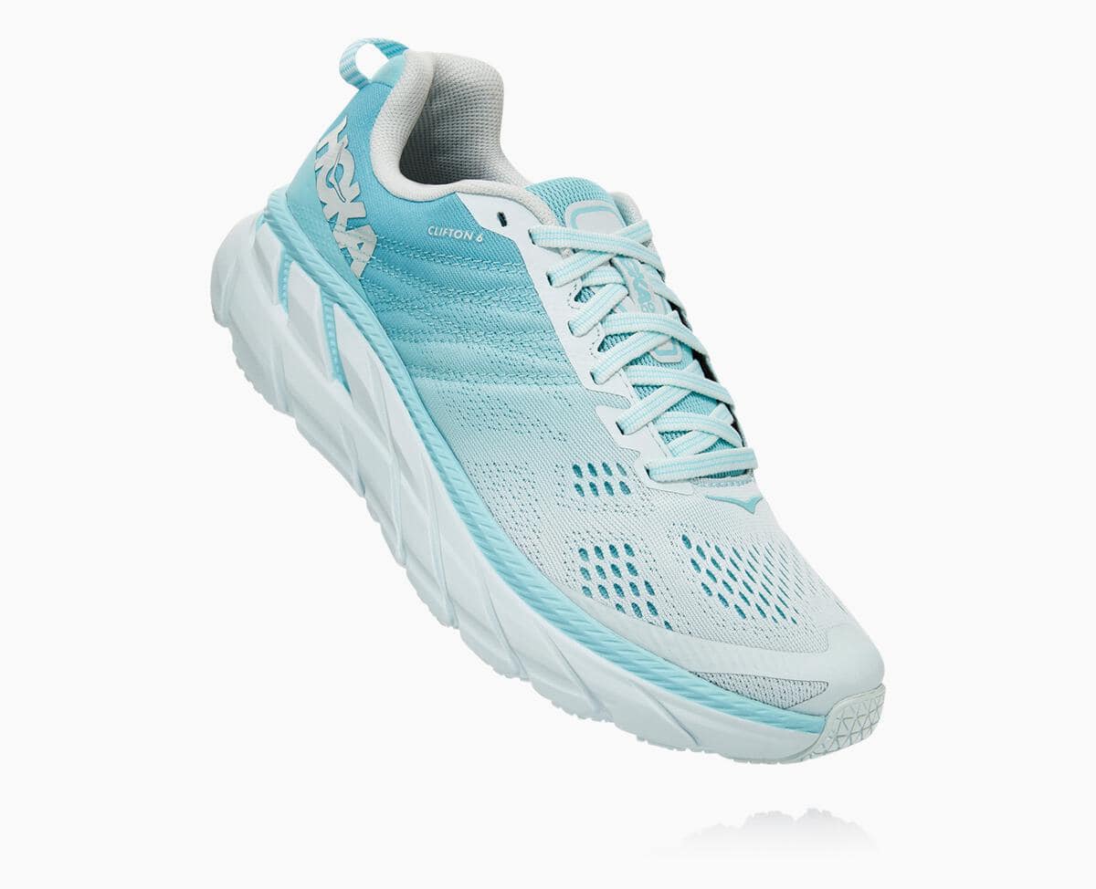 Hoka One One W Clifton 6 Wide Road Running Shoes NZ C297-451